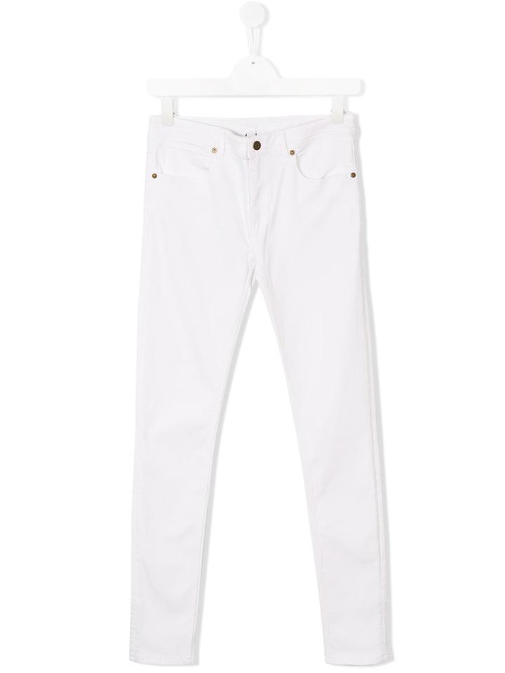 Burberry Kids - Slim-fit Jeans - Kids - Cotton/polyester/spandex/elastane - 14 Yrs, Girl's, White