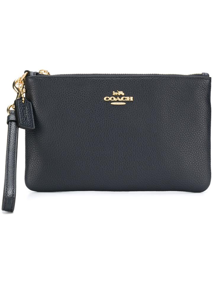 Coach Top Zipped Purse - Blue