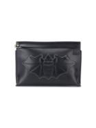 Loewe Bat T Pouch, Women's, Black, Leather