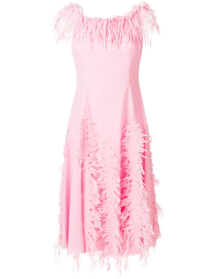 Blumarine Distressed Style Dress - Pink & Purple