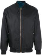 Mr & Mrs Italy Fur Lined Satin Bomber Jacket - Black
