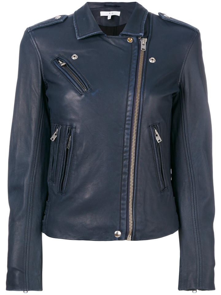 Iro Han Biker Jacket - Blue