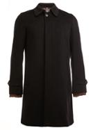 Herno Classic Coat, Men's, Size: 48, Black, Silk/cashmere