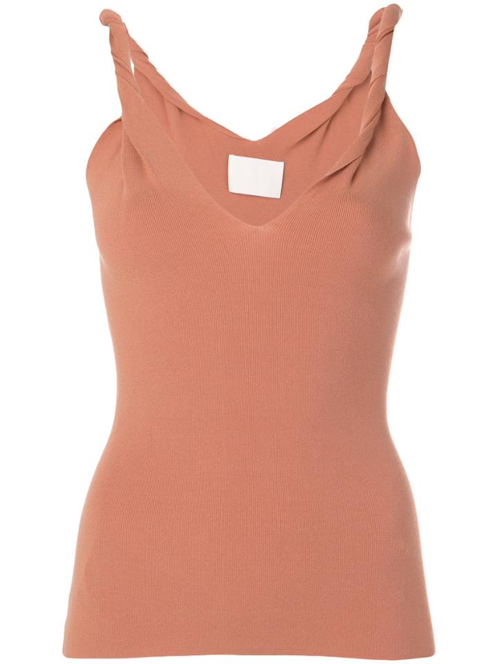 Dion Lee Twist Strap Tank Top - Brown