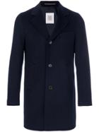 Eleventy Single Breasted Coat - Blue