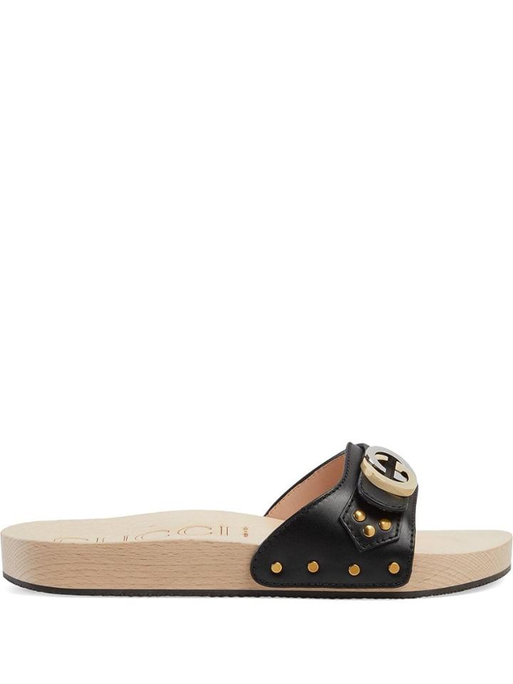 Gucci Logo Sliders - Black