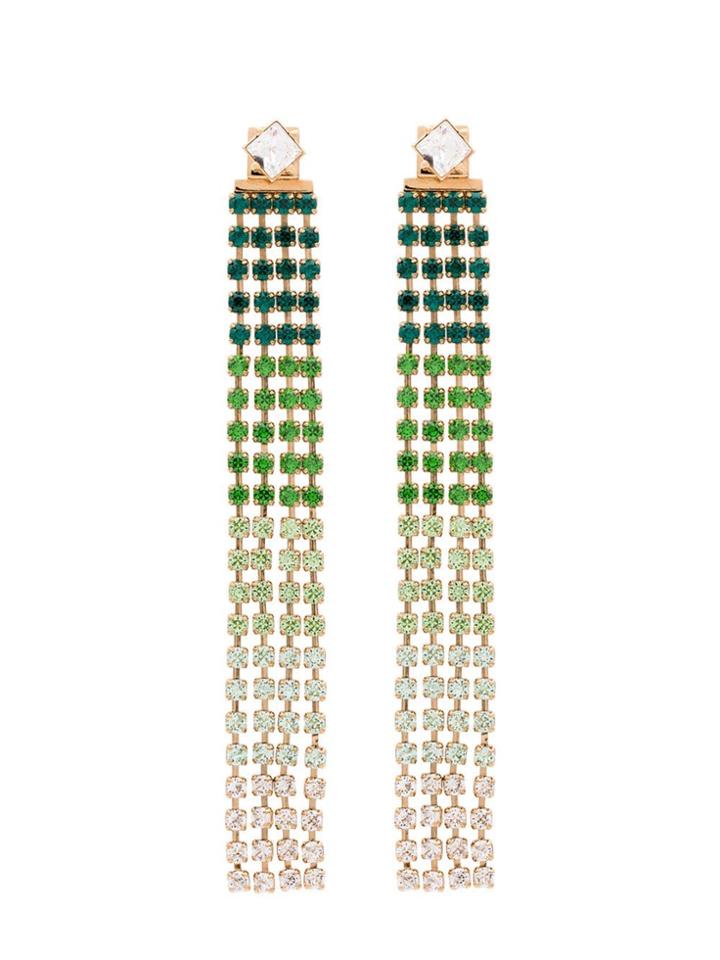 Jacquemus Les Boucles Monaco Crystal Drop Earrings - Gold