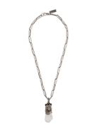 Prada Bear Pendant Necklace - Metallic