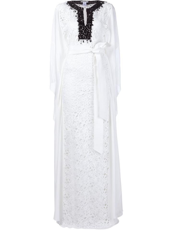 Oscar De La Renta Magnolia Guipure Caftan Dress