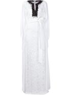 Oscar De La Renta Magnolia Guipure Caftan Dress