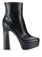 Schutz Platform Sole Boots - Black