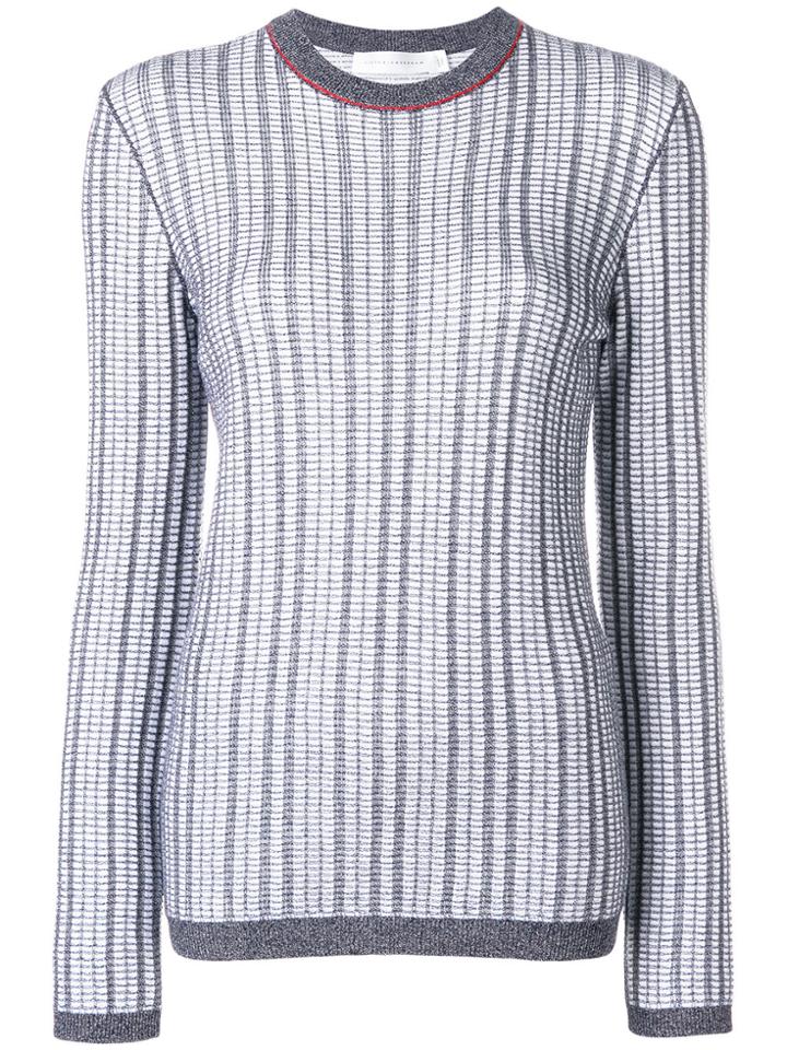 Victoria Beckham Striped Jumper - Grey