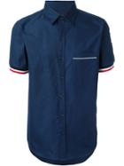 Moncler Gamme Bleu Logo Patch Polo Shirt, Men's, Size: 1, Blue, Cotton
