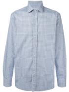 Etro Circle Print Shirt, Men's, Size: 44, Blue, Cotton