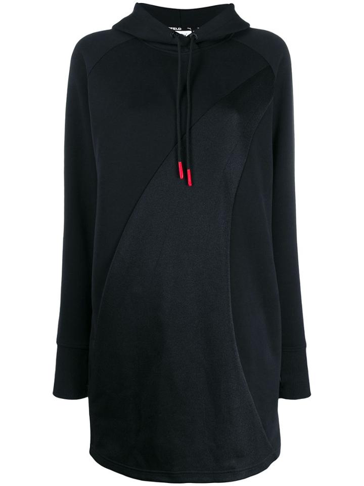 Karl Lagerfeld Puma X Karl Hooded Sweat Dress - Black