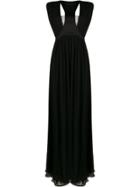 Alberta Ferretti Cut-out Detail Evening Dress - Black