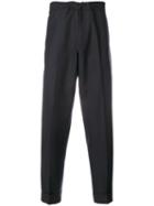 Pt01 - Star Detail Trousers - Men - Polyester/virgin Wool - 48, Blue, Polyester/virgin Wool