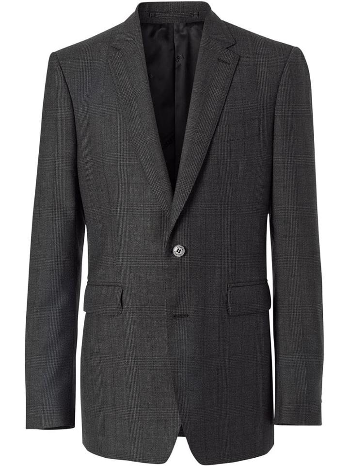Burberry Classic Fit Check Wool Three-piece Suit - Grey