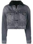 Marcelo Burlon County Of Milan Fitted Denim Jacket - Grey