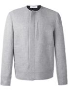 Chalayan Collarless Jacket, Men's, Size: 46, Grey, Cashmere/virgin Wool