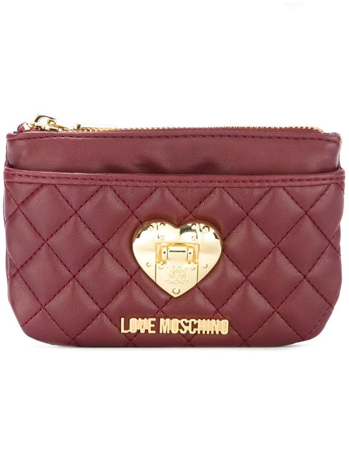 Love Moschino Heart Plaque Purse