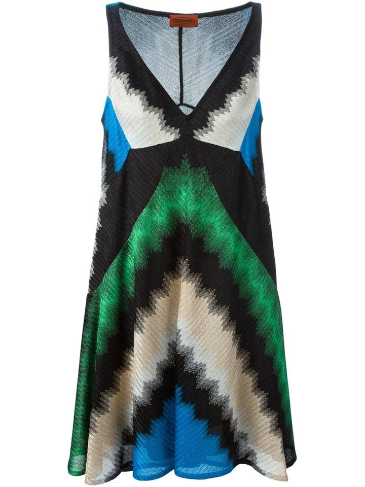 Missoni Patterned V-neck Dress