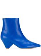 Christian Wijnants Pointed Ankle Boots - Blue