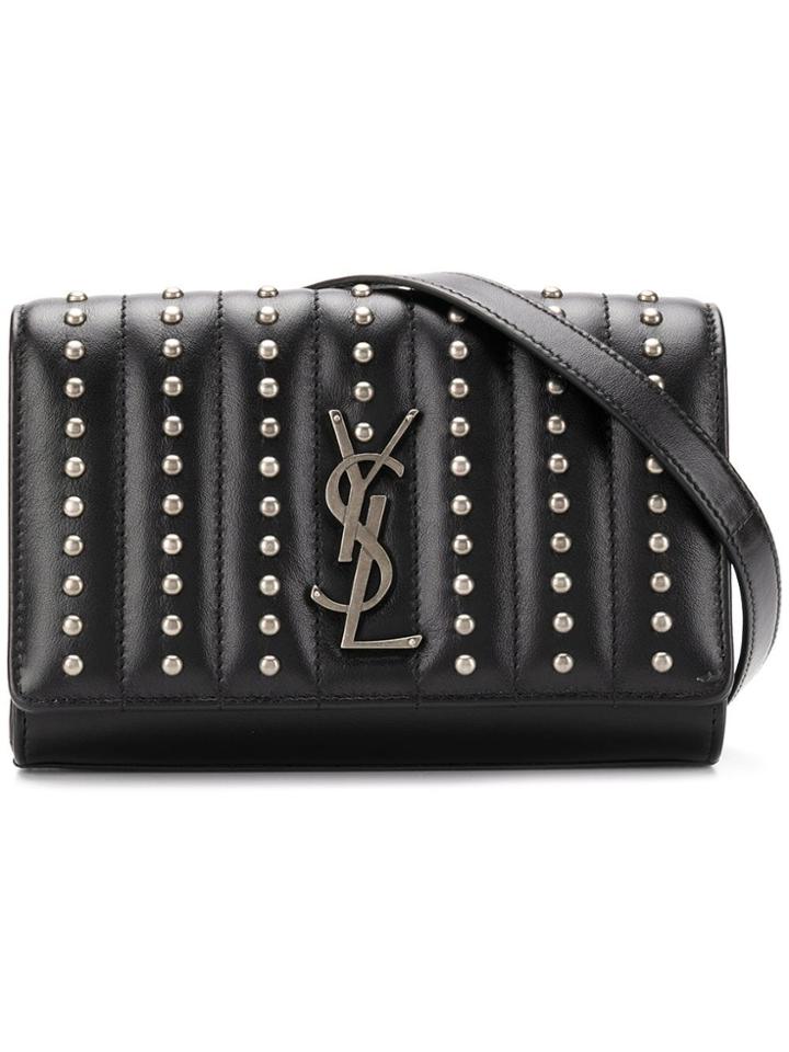 Saint Laurent Kate Studded Belt Bag - Black