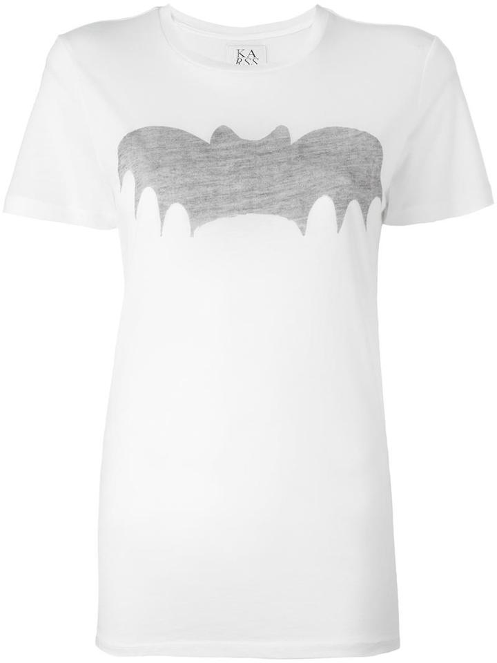 Zoe Karssen Batman T-shirt, Women's, Size: Medium, White, Cotton/modal