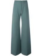 Emanuel Ungaro Pre-owned Wide Leg Trousers - Blue