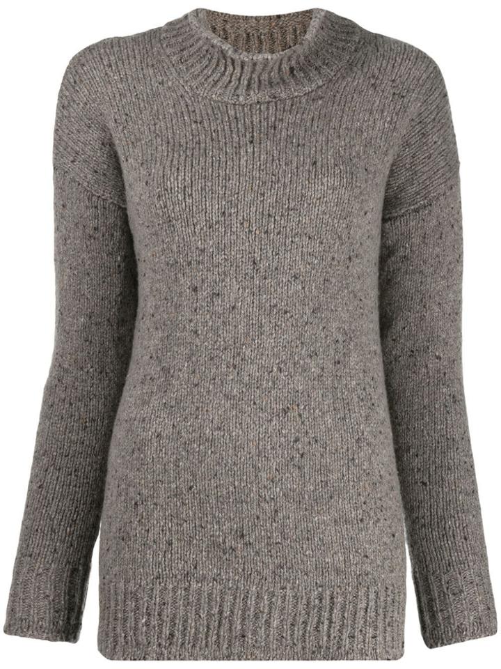 Liska Speckled-knit Jumper - Neutrals