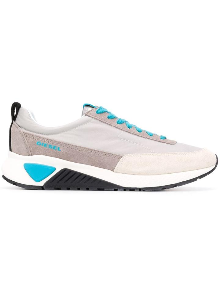 Diesel Colour-block Sneakers - Grey