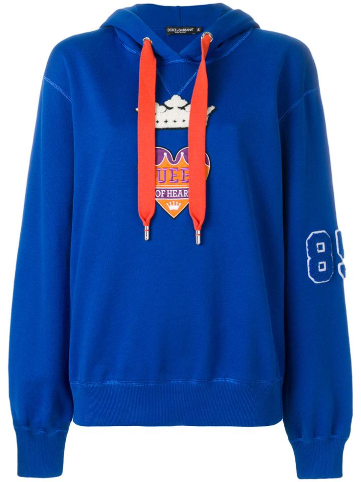 Dolce & Gabbana Queen Of Hearts Hoodie - Blue