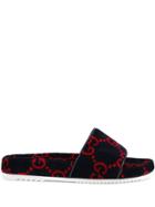Gucci Logo Sliders - Blue