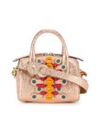 Mini Vere Barrel Bag - Women - Leather/suede - One Size, Yellow/orange, Leather/suede, Anya Hindmarch