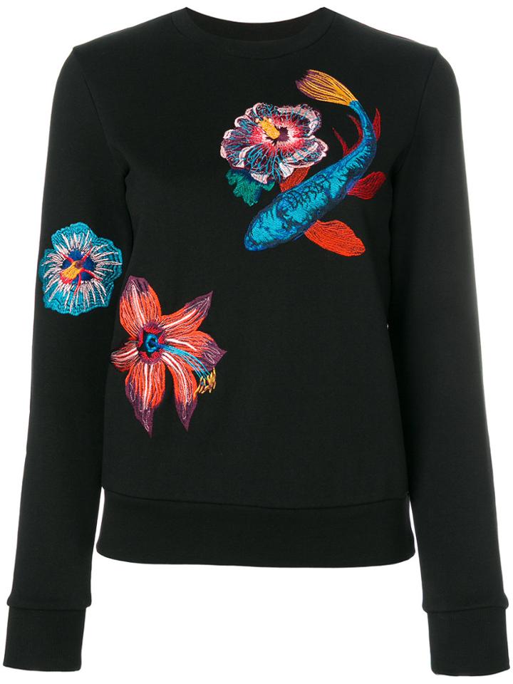 Paul Smith Ocean Embroidery Sweatshirt - Black