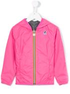 K Way Kids Reversible Wind Breaker Jacket, Girl's, Size: 8 Yrs, Pink/purple