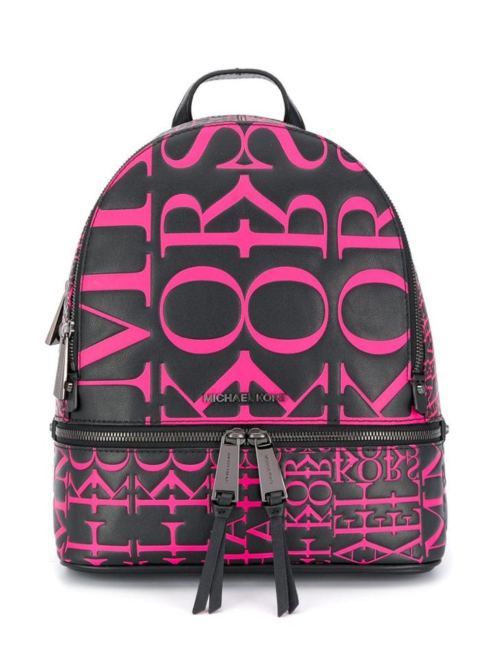 Michael Michael Kors All-over Logo Backpack - Black
