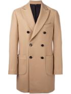Hevo 'gargano' Coat, Men's, Size: 52, Nude/neutrals, Virgin Wool/polyamide/viscose