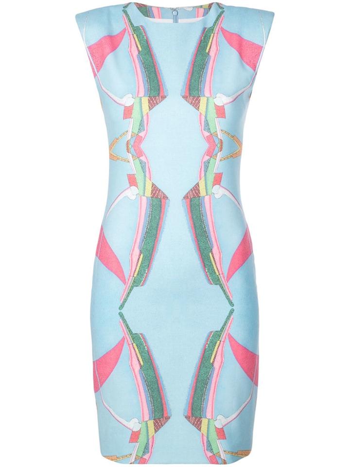 Rubin Singer Printed Jersey Dress - Blue
