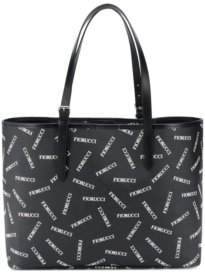Fiorucci Logo Print Tote - Black
