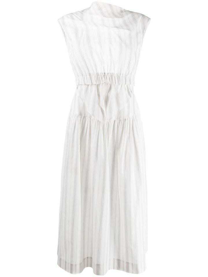 Alexa Chung Striped Dressed - White