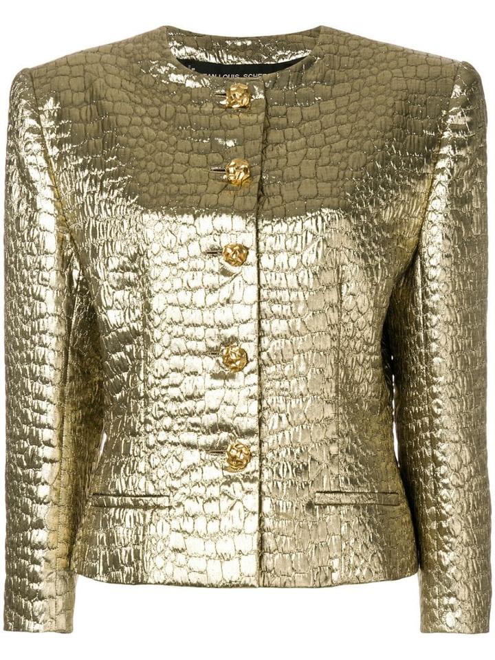 Jean Louis Scherrer Pre-owned 1986 Structured Textured Jacket -