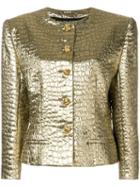Jean Louis Scherrer Pre-owned 1986 Structured Textured Jacket -