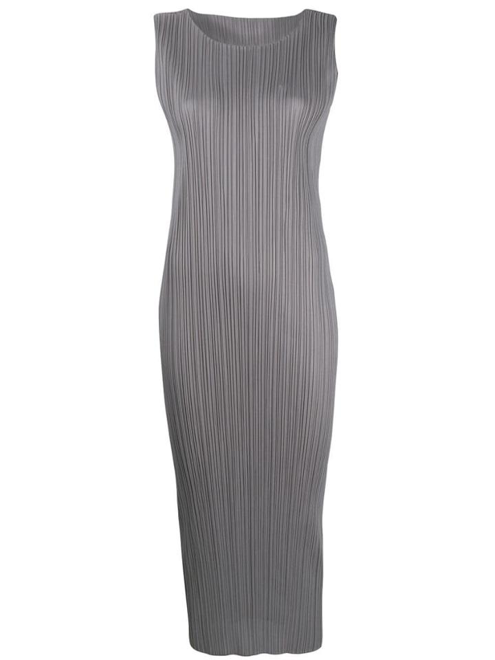 Pleats Please By Issey Miyake Lungo Dress - Grey