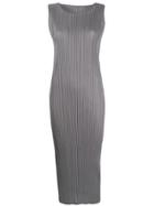Pleats Please By Issey Miyake Lungo Dress - Grey