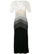 Marco De Vincenzo Colour Block Lurex Dress - Black