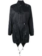 Versus Logo Plaque Raincoat, Women's, Size: 40, Black, Nylon/polyester