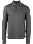 Boss Hugo Boss Longsleeved Polo Shirt, Men's, Size: Medium, Grey, Cotton