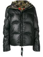 Kru Reversible Oversized Puffer Jacket - Black
